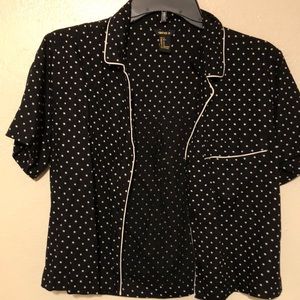Thrift polka dots buttoned shirt